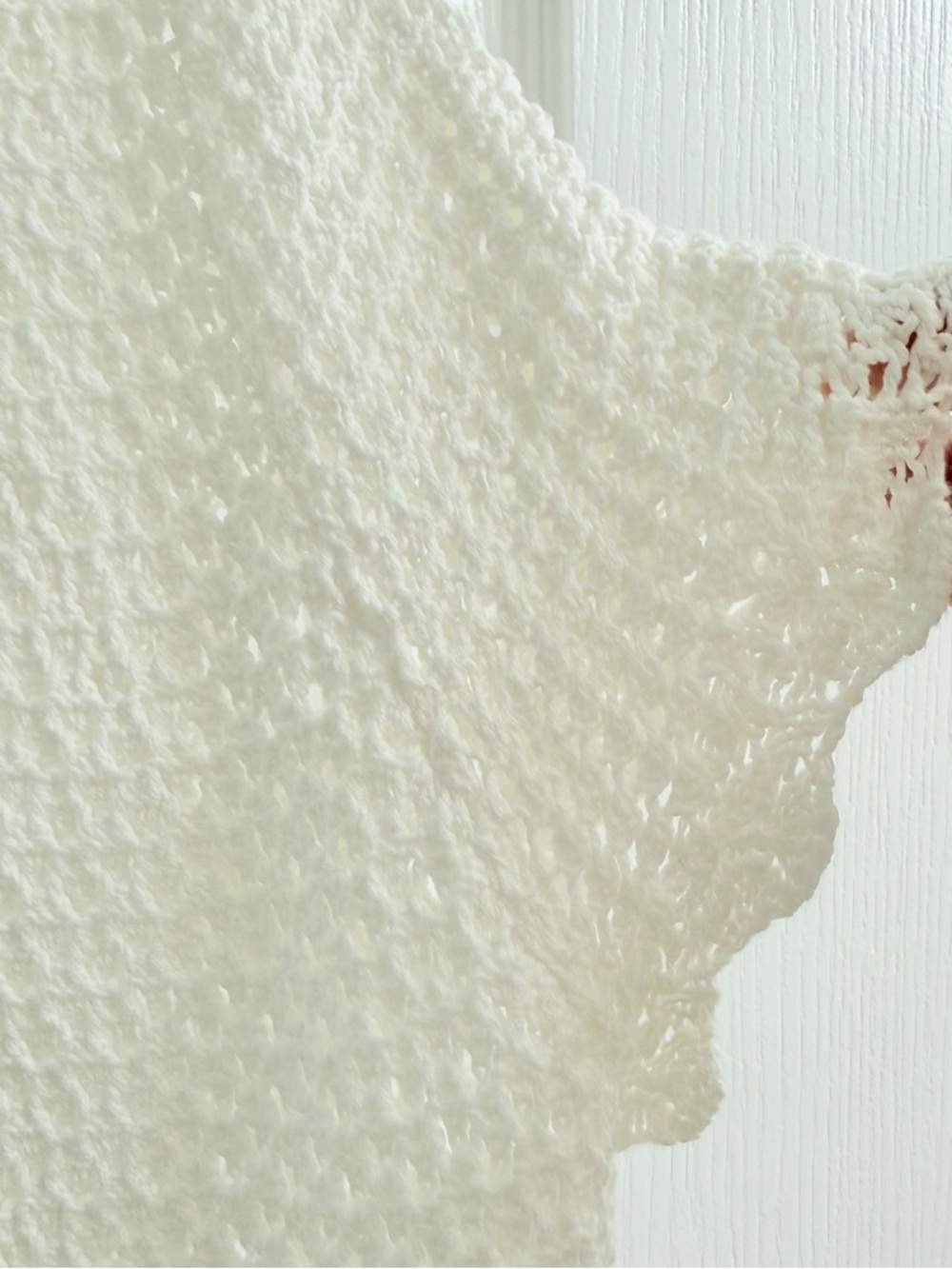 Style & Co. White Open-Weave Short-Sleeve Cardigan - Picture 3 of 4